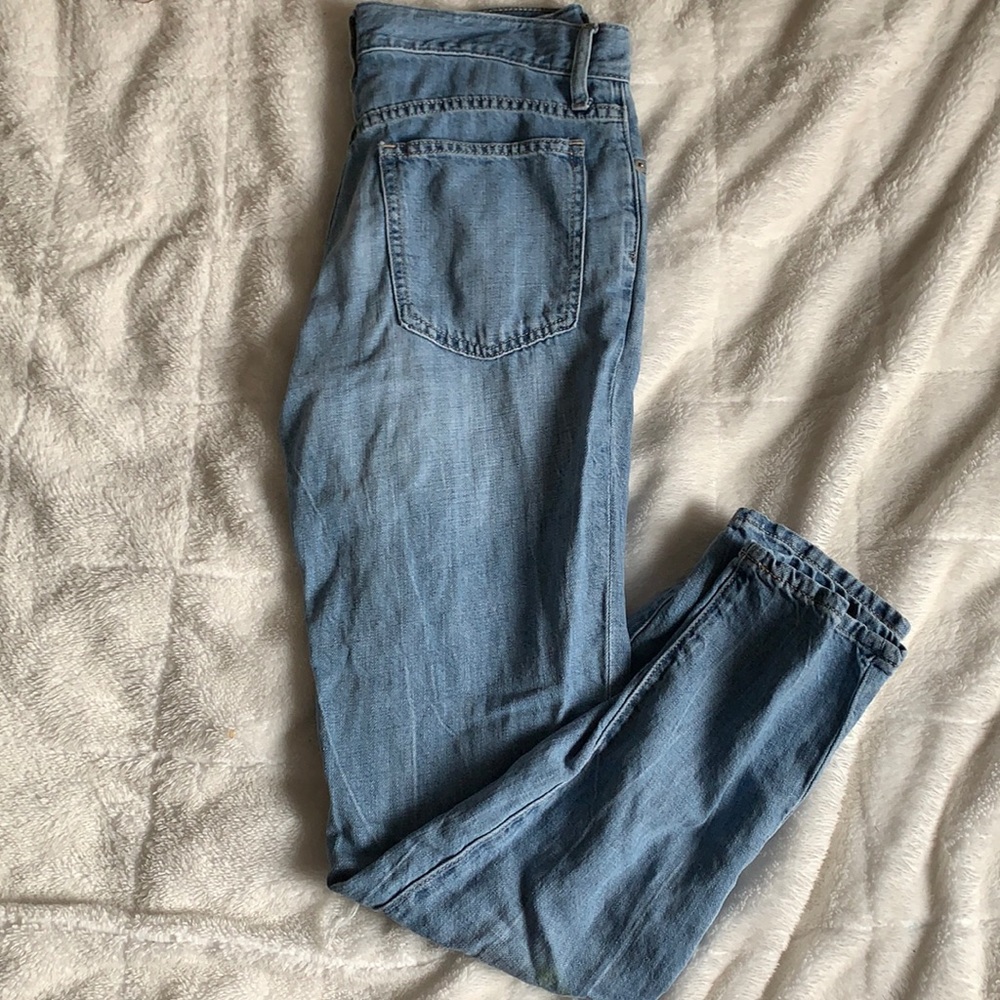 distressed denim jeans!